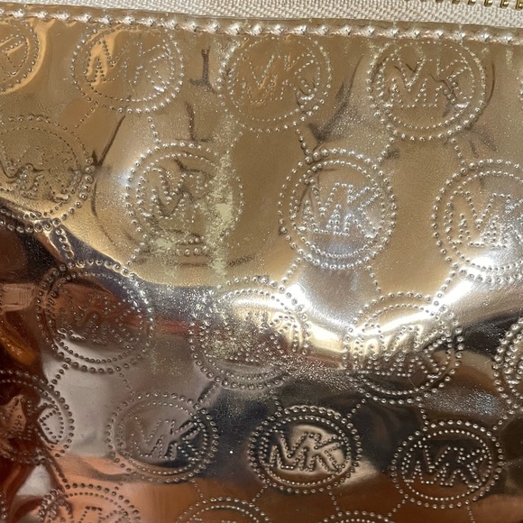 Rare Michael Kors Large Rose Gold Metallic Grayson Bag - Picture 10 of 13